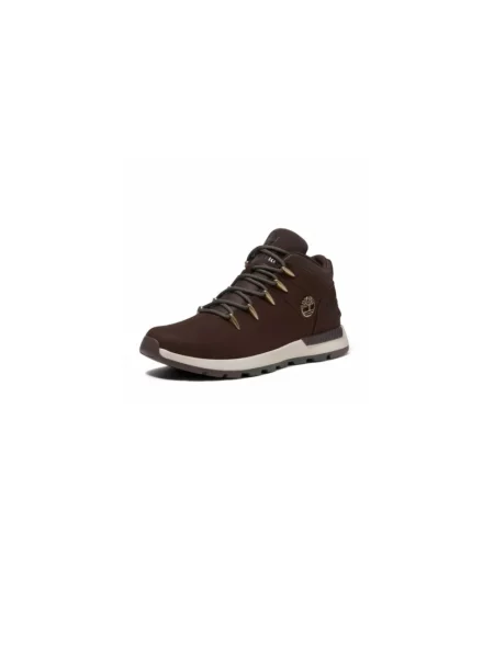 Botki Timberland sznurowane koronkowe brązowe