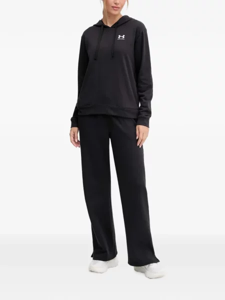 Hanorac cu glugă Under Armour cu autograf negru
