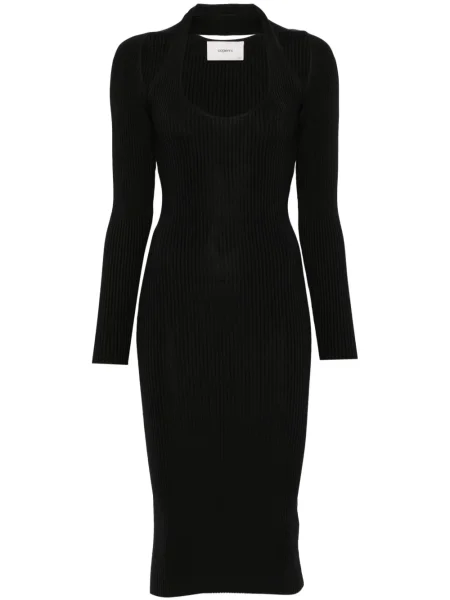 Rochie midi Coperni până la genunchi de costum negru