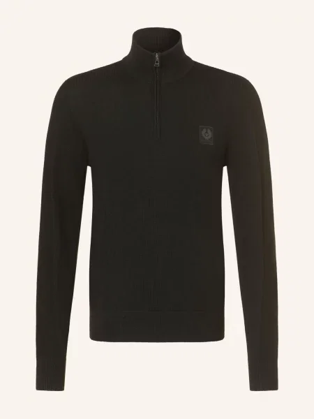 Belstaff Svetr Troyer Colden Z Merino Vlny černá