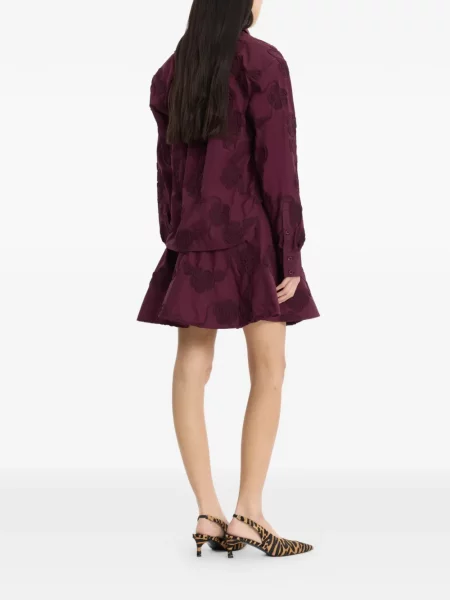 Cămașă Rotate Birger Christensen cu model floral violet