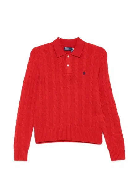 Tricou polo Polo Ralph Lauren cu broderie alergare cu cordon albastru