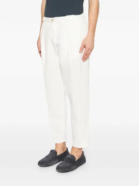 Pantaloni Briglia 1949 plisate alb