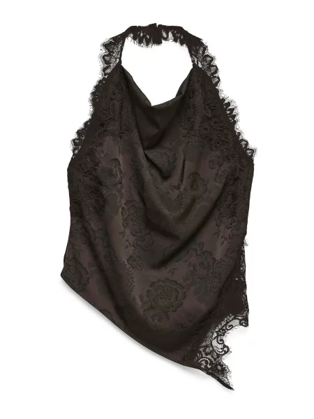 Vero Moda Petite Τοπ VMKira σκούρο καφέ