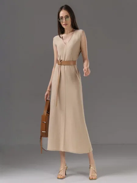 Сукня міді TrikoBakh бежевий