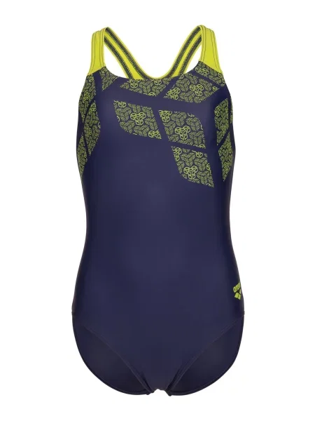 ARENA Costum de baie întreg / verde limetă albastru