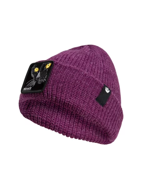 Lniana czapka Goorin Bros fioletowa
