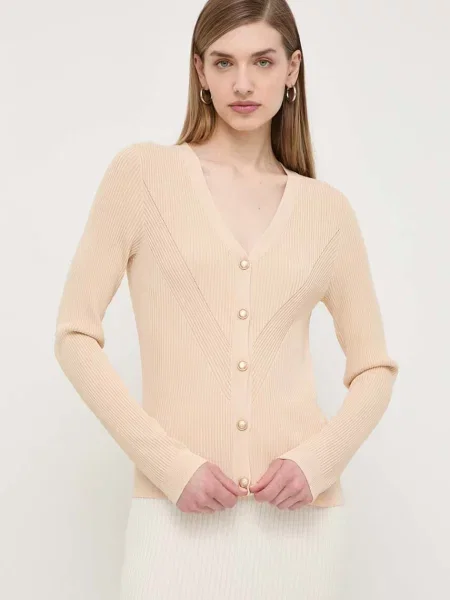 Жилетка Guess KAILEY от лека материя бежово