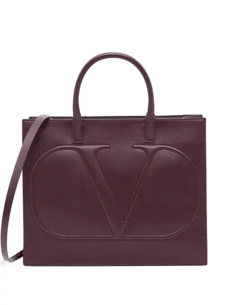 Geantă shopper Valentino Garavani roșu