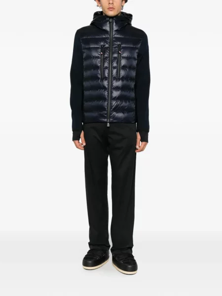 Bunda Moncler Grenoble s kapucí modrá