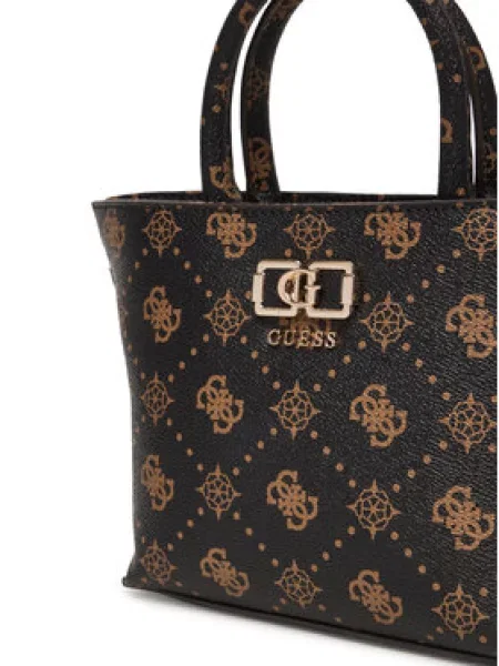 Torbica Guess Emelie Logo Mini smeđa
