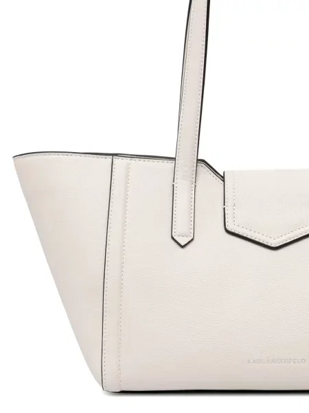 Bőr shopper táska Karl Lagerfeld autogrammal