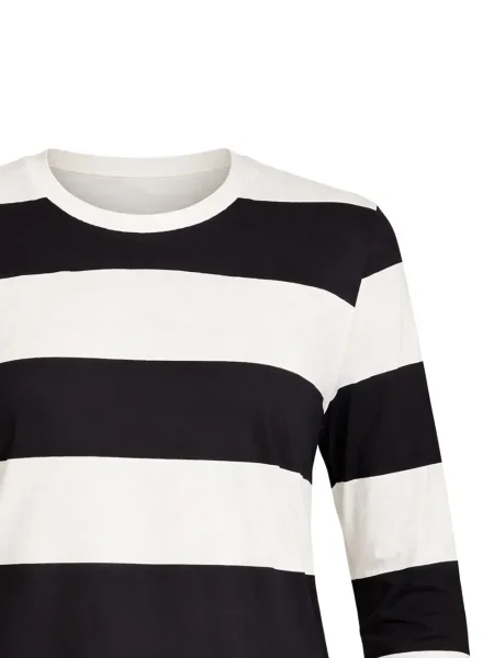 Top Cynthia Rowley cu dungi lung alb