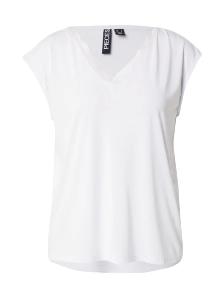 PIECES Tricou PCKAMALA' alb