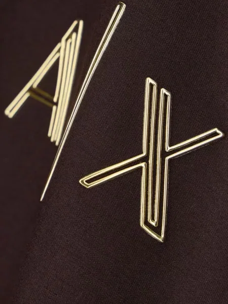 Geacă Armani Exchange cu autograf maro