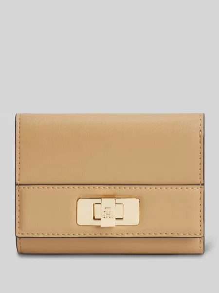 Tommy Hilfiger portfel z imitacji skóry beżowy