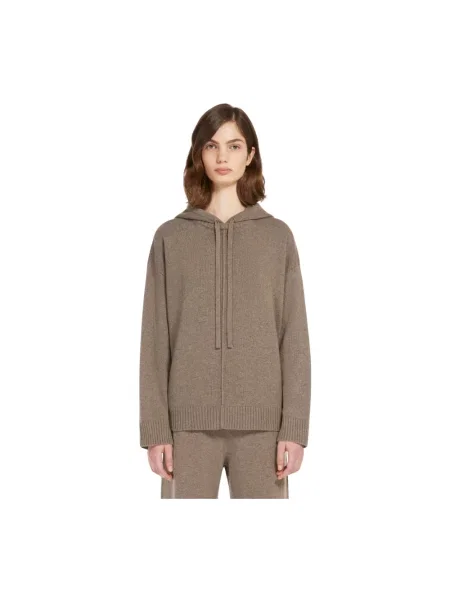 Bluza z kapturem Weekend z kapturem brązowa