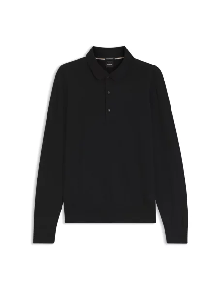 Sweter Boss wełniany czarny
