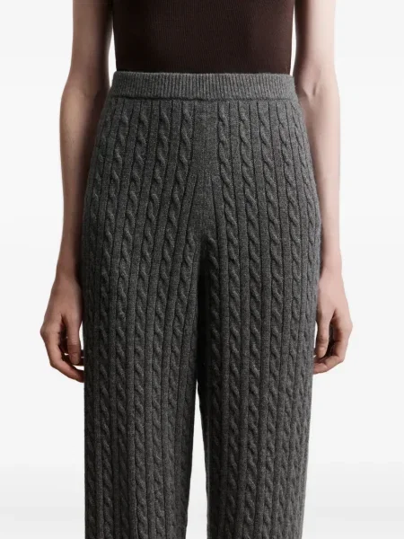 Pantaloni 12 Storeez tricotate gri
