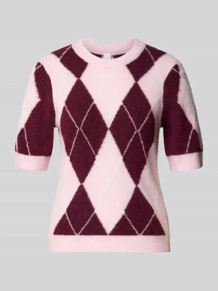 Sweter z dzianiny z mieszanka wełny z rękaw o dł. model JOHI' Y.a.s