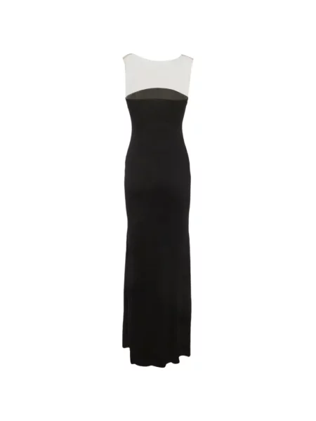 Rochie maxi Chats By C.dam din crep negru