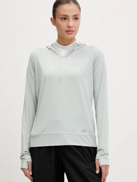 Суичър с качулка Helly Hansen с качулка сиво