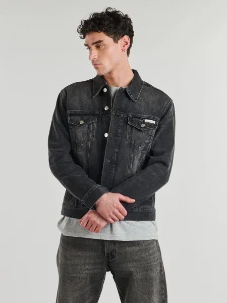 Calvin Klein Jeans Džínsová bunda Classic čierna