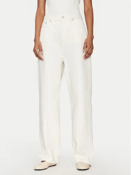 Blugi 2ndday cu talie înaltă bej