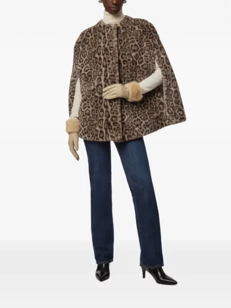 Geacă Apparis cu imagine cu model leopard maro