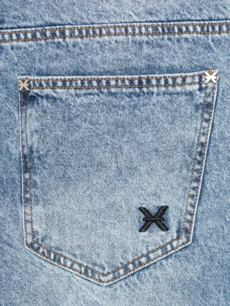 Blugi John Richmond cu broderie albastru