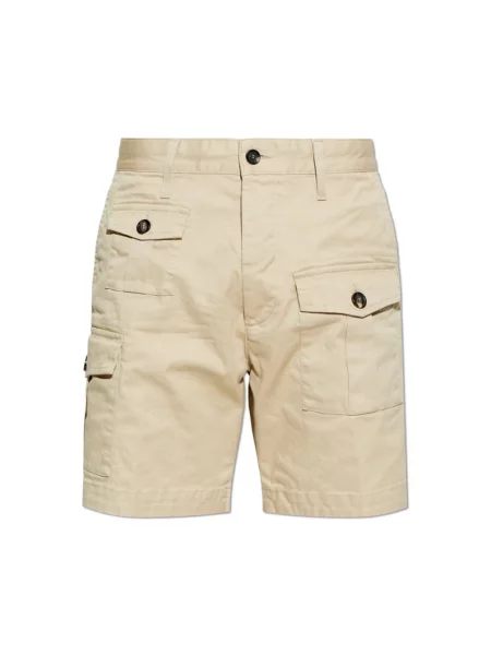Szorty Dsquared2 beżowe