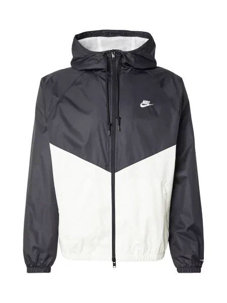 Nike Sportswear Geacă de primăvară-toamnă negru alb