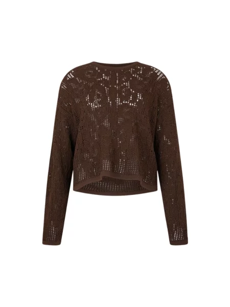 Sweter Roberto Cavalli brązowy