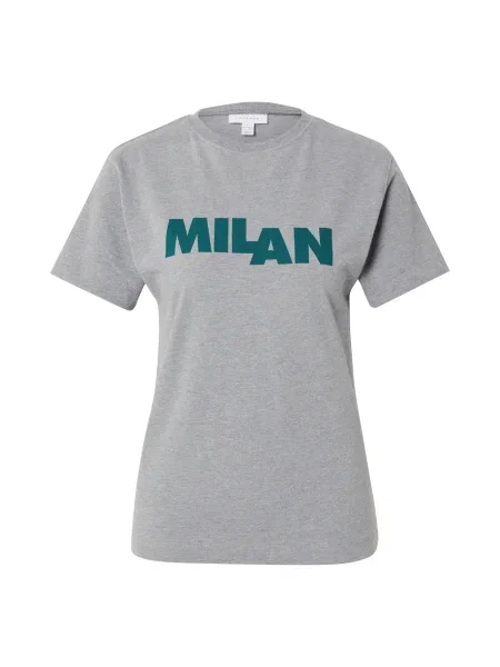 TOPSHOP Tricou Milan amestecat / verde închis gri