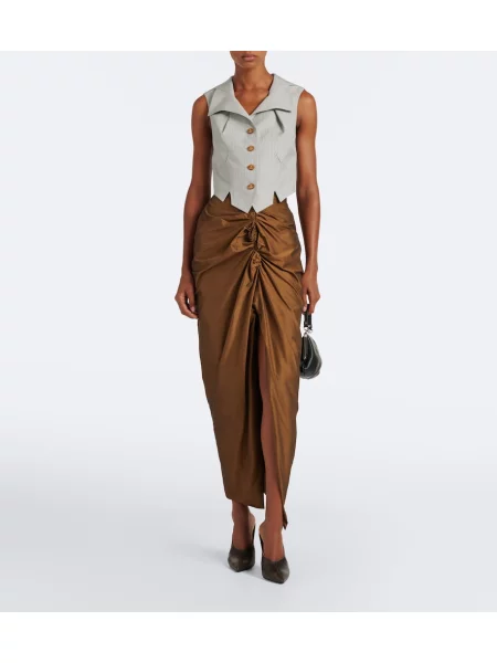 Fustă midi Vivienne Westwood maro