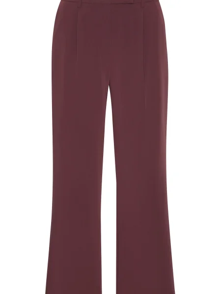 LASCANA Pantaloni cu dungă bordeaux roșu