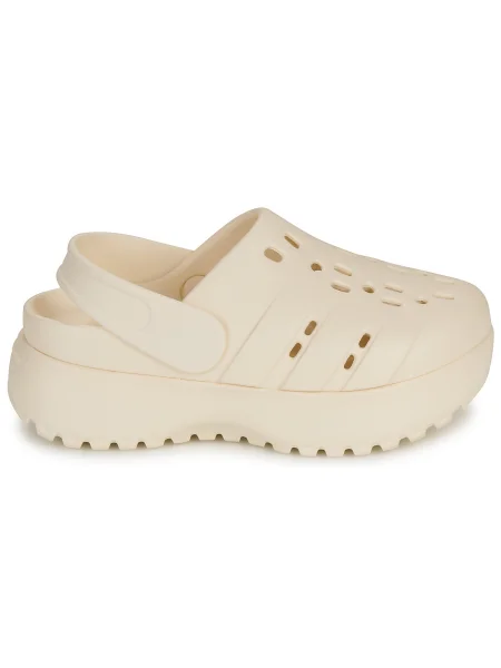 Tenisky Adidas Adilette na platforme béžová