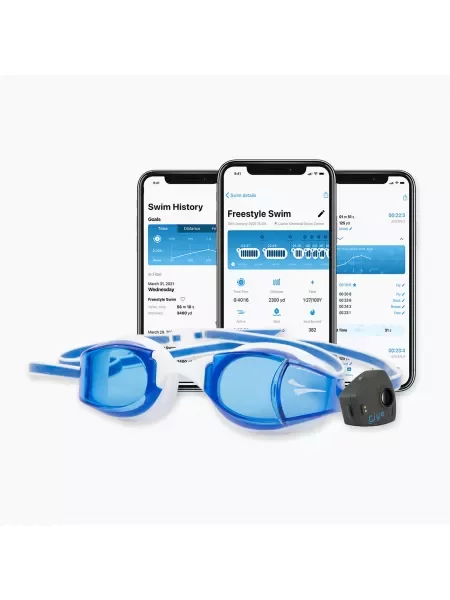 Okulary do pływania FINIS Smart blue niebieskie