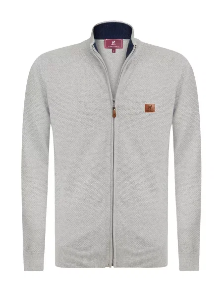 Williot Kardigan světle hnědá šedá