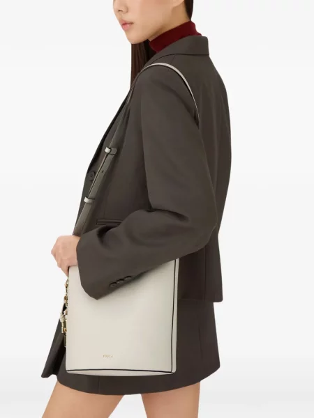 Geantă bucket Furla din piele