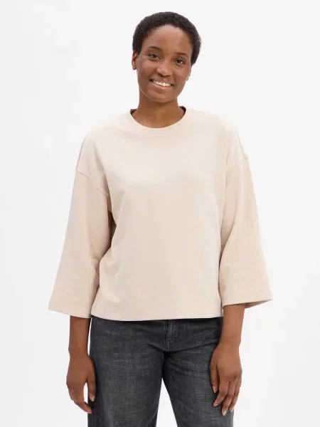 JOOP! Bluza Tamala Kobiety jednolity 34 beżowy