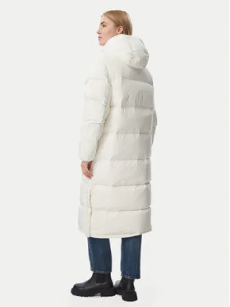 Vatovaná bunda Tommy Jeans bílá