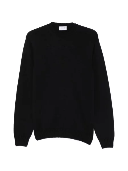 Pulover Heritage cu decolteu rotund negru