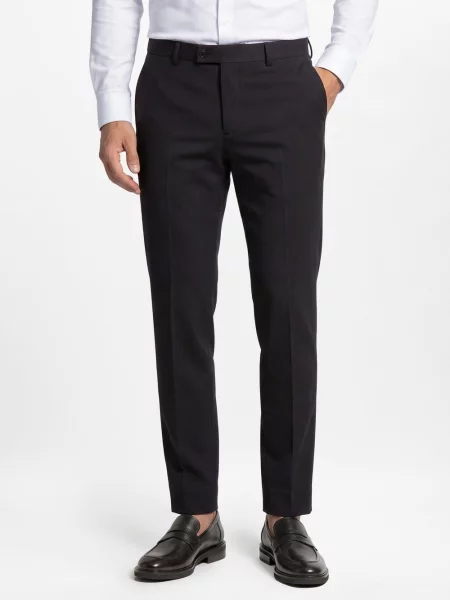 Finshley & Harding London spodnie garniturowe Mężczyźni Slim Fit 23 szary