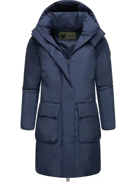 MARIKOO Palton de iarnă Nanami marin albastru