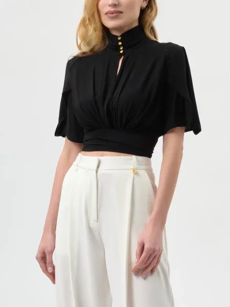 Блуза Elisabetta Franchi чорна