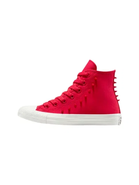 Členkové topánky Converse s cvočkami červená