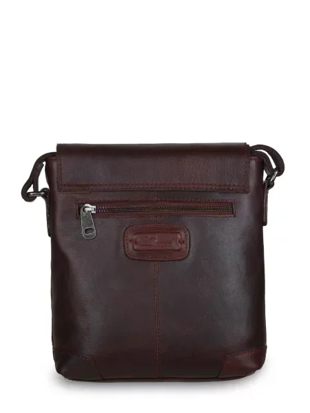 Ashwood Leather Мессенджер Темно-коричневий Шкіра коричнева