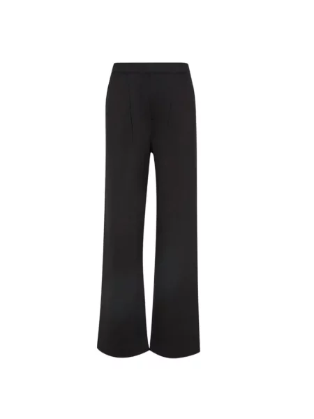 Calvin Klein spodnie szerokie high waist czarny