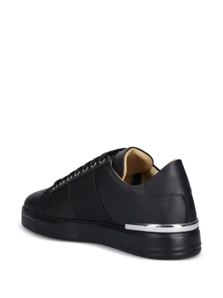 Sneakerși Philipp Plein cu șireturi din dantelă negru